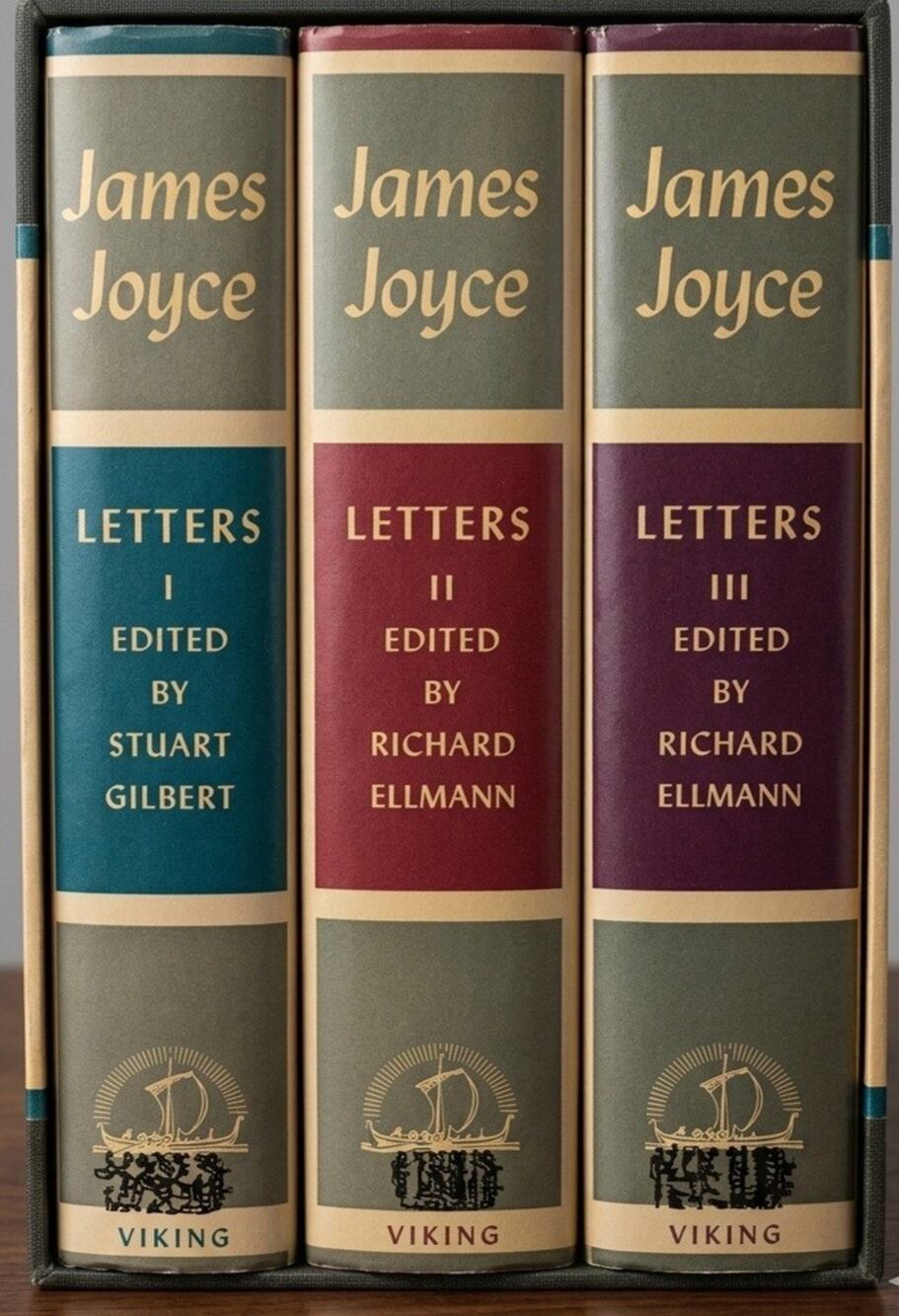 Letters of James Joyce Three Volumes Box Set 1966 Richard Ellmann Viking Press